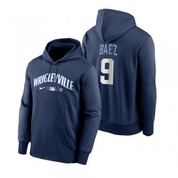 Chicago Cubs Javier Baez Navy 2021 City Connect Baseball Therma Hoodie