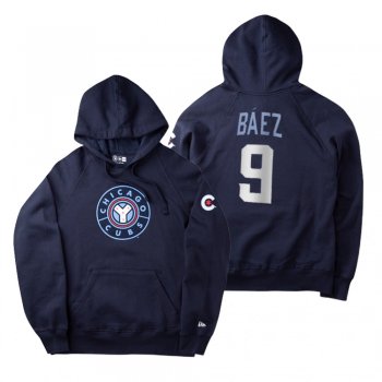 Chicago Cubs Javier Baez Navy 2021 City Connect New Era Hoodie