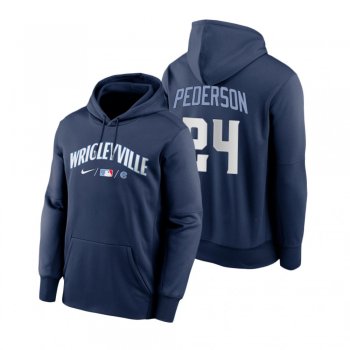 Chicago Cubs Joc Pederson Navy 2021 City Connect Baseball Therma Hoodie