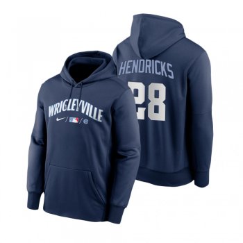 Chicago Cubs Kyle Hendricks Navy 2021 City Connect Baseball Therma Hoodie