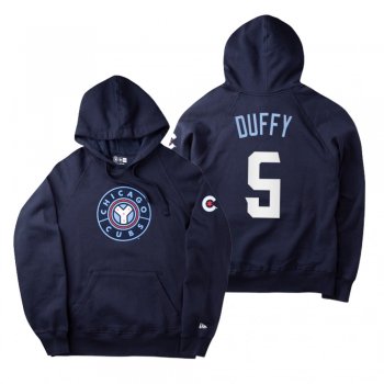 Chicago Cubs Matt Duffy Navy 2021 City Connect New Era Hoodie