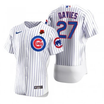 Chicago Cubs Zach Davies Authentic White 2021 Memorial Day Jersey