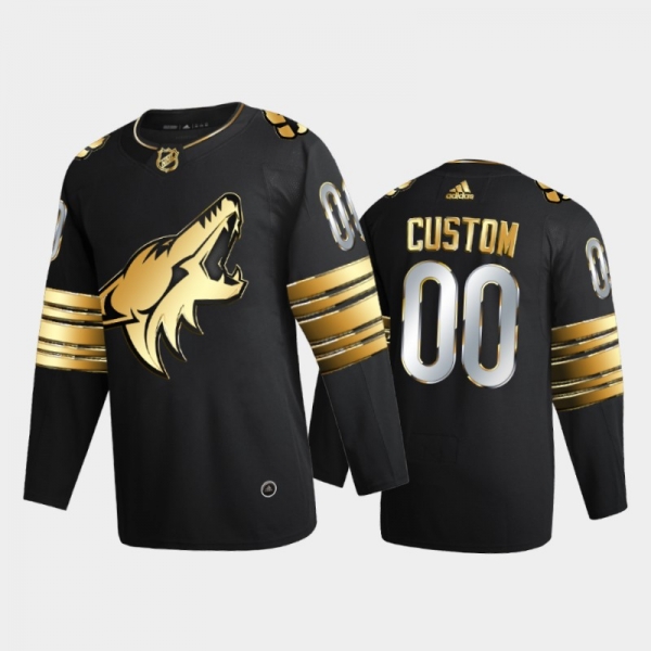 Arizona Coyotes Custom #00 2020-21 Golden Edition Black Limited Authentic Jersey