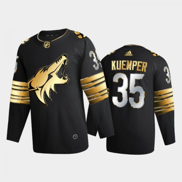 Arizona Coyotes Darcy Kuemper #35 2020-21 Golden Edition Black Limited Authentic Jersey