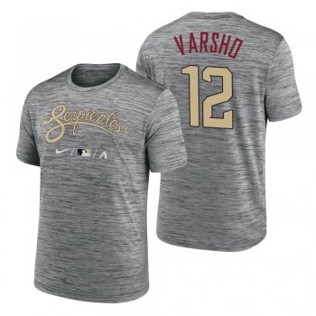 Arizona Diamondbacks Daulton Varsho Anthracite 2021 City Connect Practice T-Shirt