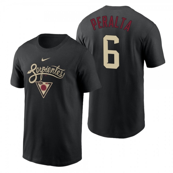 Arizona Diamondbacks David Peralta Black 2021 City Connect Graphic T-Shirt