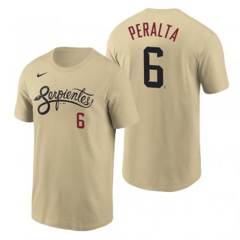 Arizona Diamondbacks David Peralta Gold 2021 City Connect Name Number T-Shirt