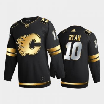 Calgary Flames Derek Ryan #10 2020-21 Authentic Golden Black Limited Edition Jersey