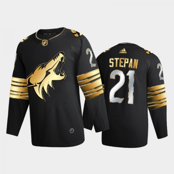 Arizona Coyotes Derek Stepan #21 2020-21 Golden Edition Black Limited Authentic Jersey