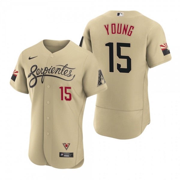 Men's Arizona Diamondbacks Andrew Young Gold 2021 City Connect Authentic Jersey