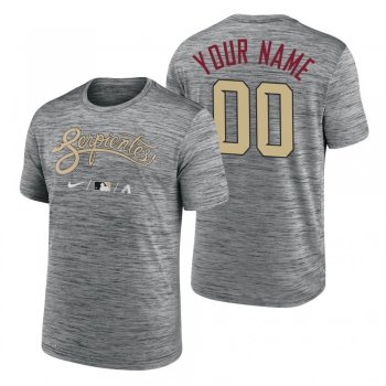 Arizona Diamondbacks Anthracite 2021 City Connect Custom T-Shirt Men's