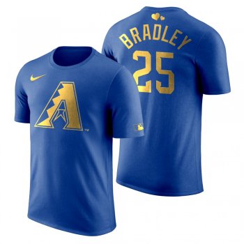 Men's 2020 Father's Day Arizona Diamondbacks Archie Bradley Blue T-Shirt