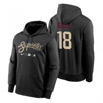 Arizona Diamondbacks Carson Kelly Black 2021 City Connect Therma Pullover Hoodie