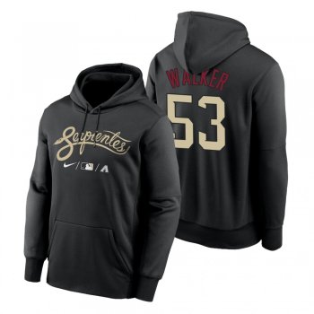 Arizona Diamondbacks Christian Walker Black 2021 City Connect Therma Pullover Hoodie