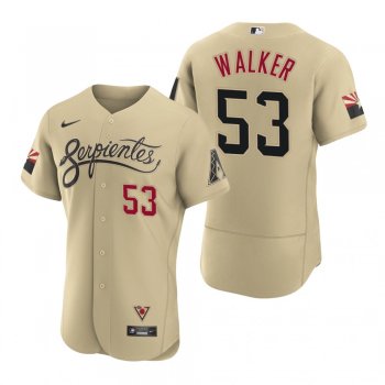 Men's Arizona Diamondbacks Christian Walker Gold 2021 City Connect Authentic Jersey