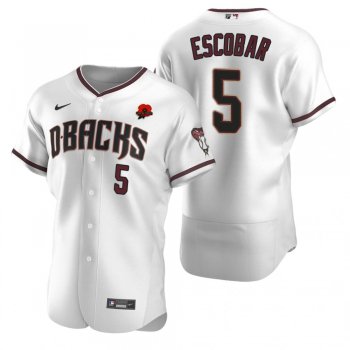 Arizona Diamondbacks Eduardo Escobar White 2021 Memorial Day Authentic Jersey