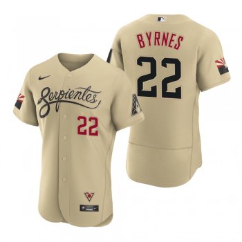 Men's Arizona Diamondbacks Eric Byrnes Gold 2021 City Connect Authentic Jersey