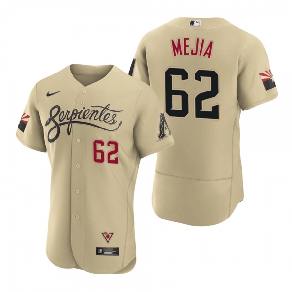 Men's Arizona Diamondbacks Humberto Mejia Gold 2021 City Connect Authentic Jersey