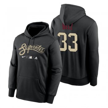 Arizona Diamondbacks Jay Bell Black 2021 City Connect Therma Pullover Hoodie