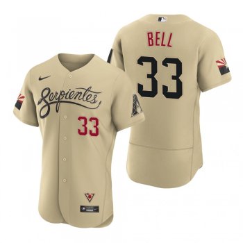 Men's Arizona Diamondbacks Jay Bell Gold 2021 City Connect Authentic Jersey