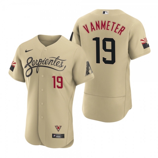 Men's Arizona Diamondbacks Josh VanMeter Gold 2021 City Connect Authentic Jersey