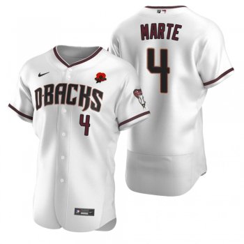 Arizona Diamondbacks Ketel Marte White 2021 Memorial Day Authentic Jersey