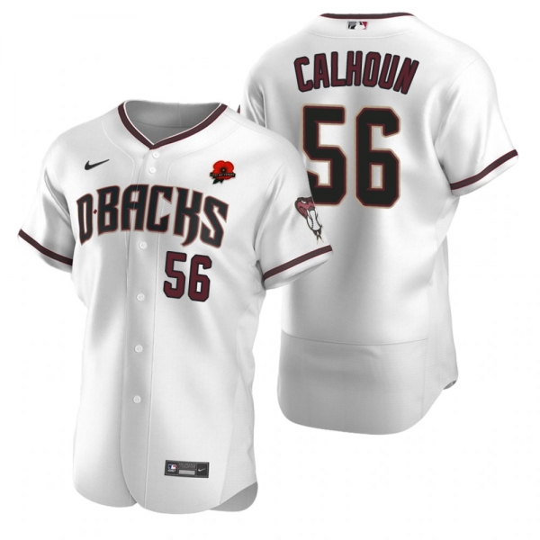 Arizona Diamondbacks Kole Calhoun White 2021 Memorial Day Authentic Jersey