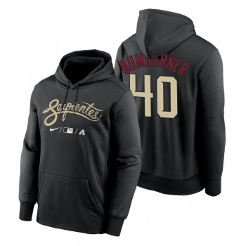 Arizona Diamondbacks Madison Bumgarner Black 2021 City Connect Therma Hoodie