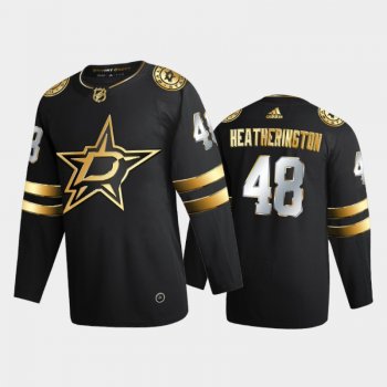 Dallas Stars Dillon Heatherington #48 2020-21 Authentic Golden Black Limited Edition Jersey