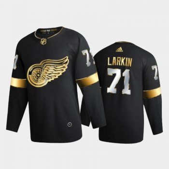 Detroit Red Wings Dylan Larkin #71 2020-21 Authentic Golden Black Limited Edition Jersey