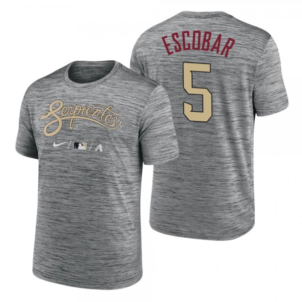 Arizona Diamondbacks Eduardo Escobar Anthracite 2021 City Connect Practice T-Shirt