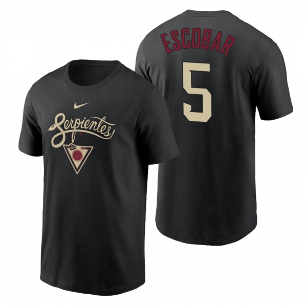 Arizona Diamondbacks Eduardo Escobar Black 2021 City Connect Graphic T-Shirt