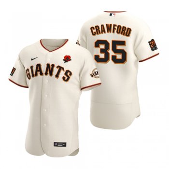 San Francisco Giants Brandon Crawford Cream 2021 Memorial Day Authentic Jersey