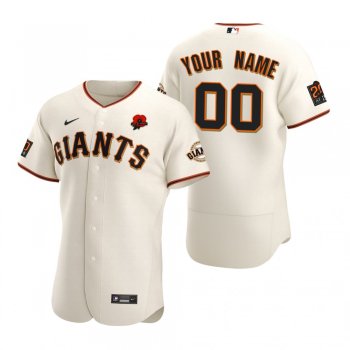 San Francisco Giants Custom Cream 2021 Memorial Day Authentic Jersey