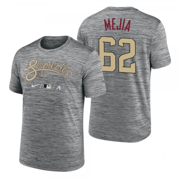 Arizona Diamondbacks Humberto Mejia Anthracite 2021 City Connect Practice T-Shirt