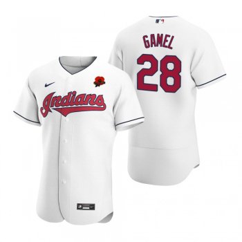 Cleveland Indians Ben Gamel Authentic White 2021 Memorial Day Jersey