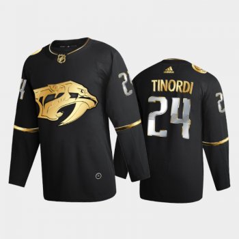 Nashville Predators Jarred Tinordi #24 2020-21 Golden Edition Black Limited Authentic Jersey