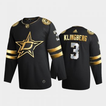 Dallas Stars John Klingberg #3 2020-21 Authentic Golden Black Limited Edition Jersey