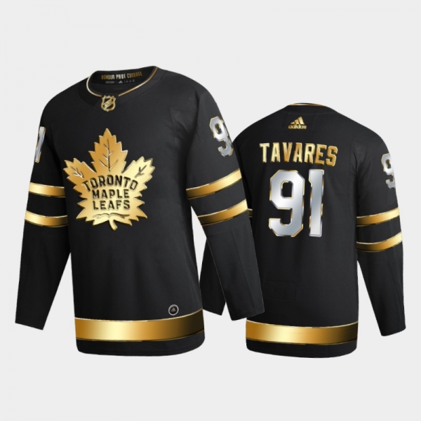 Toronto Maple Leafs John Tavares #91 2020-21 Authentic Golden Black Limited Edition Jersey