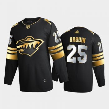 Minnesota Wild Jonas Brodin #25 2020-21 Golden Edition Black Limited Authentic Jersey