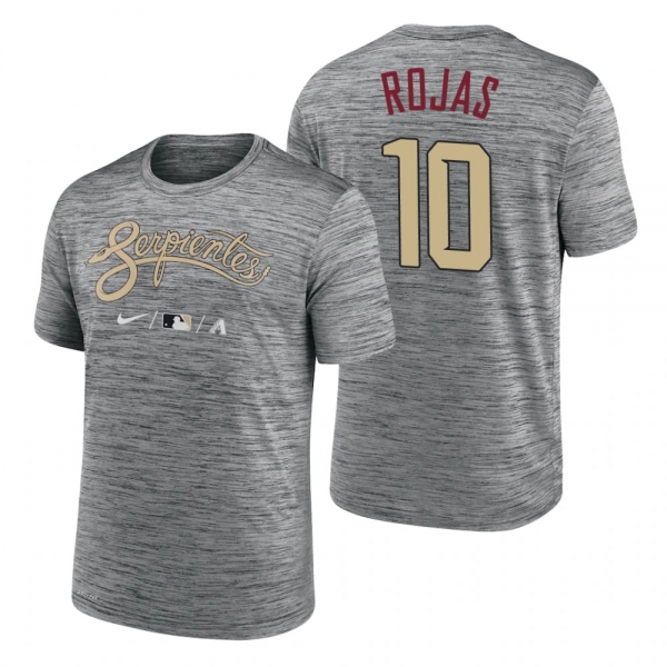 Arizona Diamondbacks Josh Rojas Anthracite 2021 City Connect Practice T-Shirt