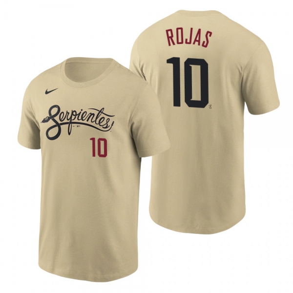 Arizona Diamondbacks Josh Rojas Gold 2021 City Connect Name Number T-Shirt