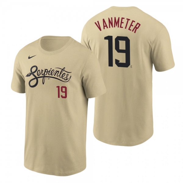 Arizona Diamondbacks Josh VanMeter Gold 2021 City Connect Name Number T-Shirt