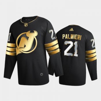 New Jersey Devils kyle palmieri #21 2020-21 Golden Edition Black Limited Authentic Jersey