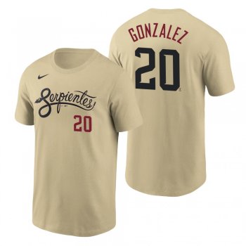 Arizona Diamondbacks Luis Gonzalez Gold 2021 City Connect Name Number T-Shirt