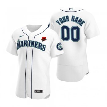 Seattle Mariners Custom White 2021 Memorial Day Authentic Jersey