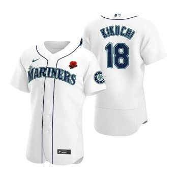 Seattle Mariners Yusei Kikuchi White 2021 Memorial Day Authentic Jersey