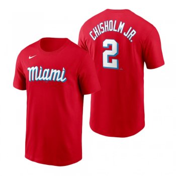 Miami Marlins Jazz Chisholm Red 2021 City Connect T-Shirt