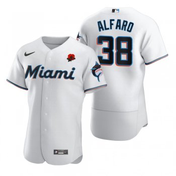 Miami Marlins Jorge Alfaro White 2021 Memorial Day Authentic Jersey