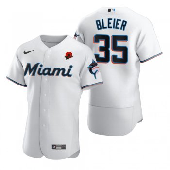 Miami Marlins Richard Bleier White 2021 Memorial Day Authentic Jersey